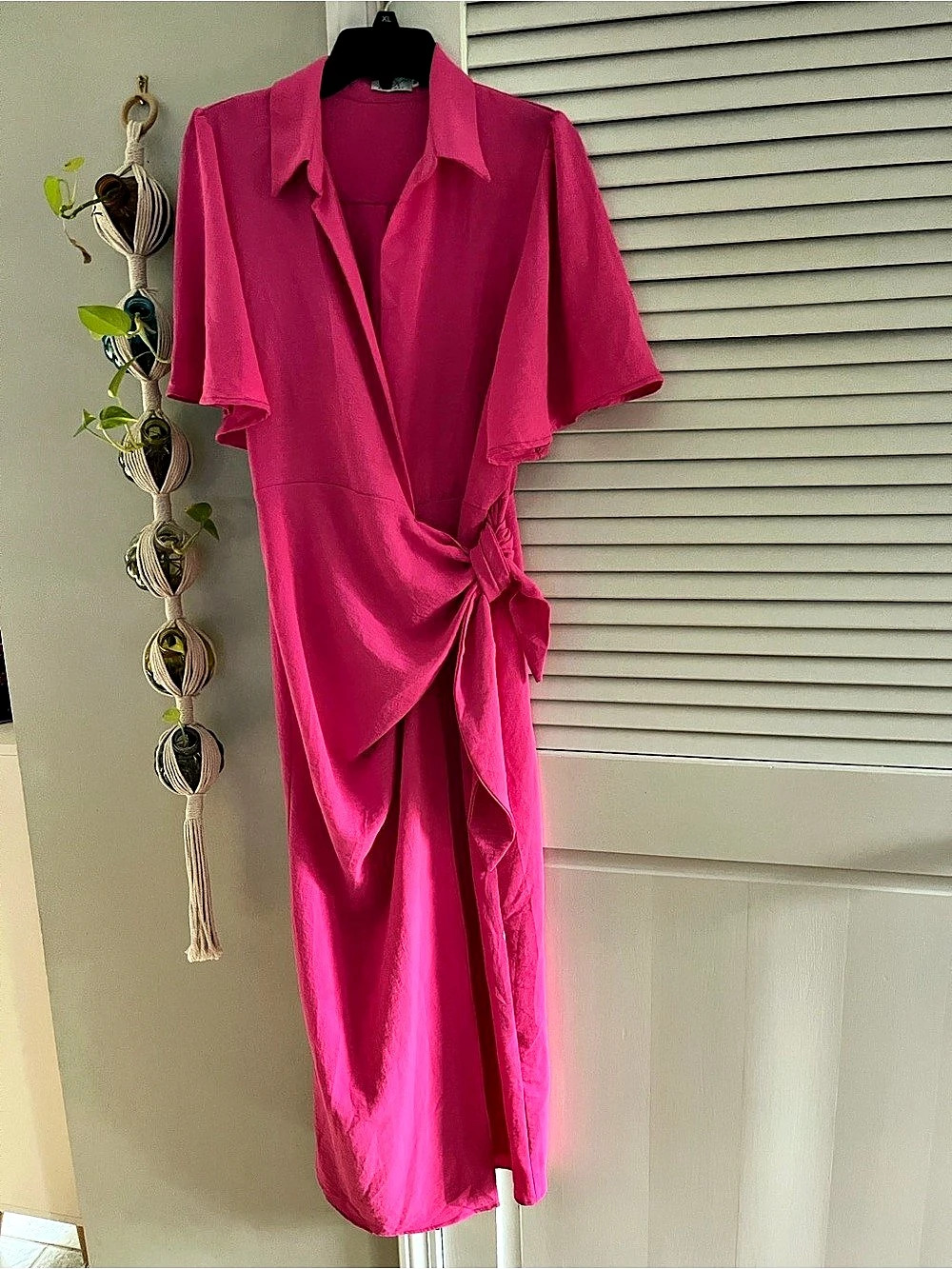 Anna Kay Pink Wrap Dress Size Medium Like New
